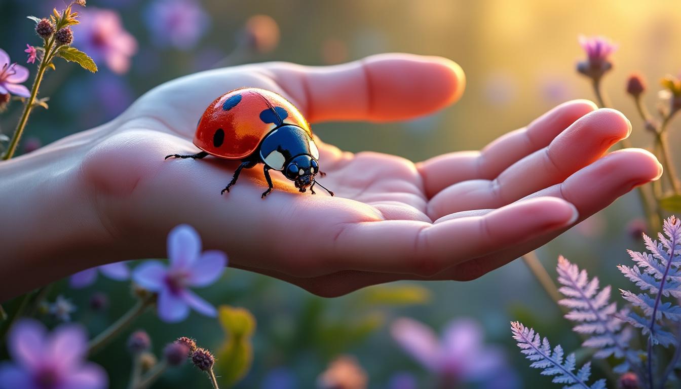 découvrez le mystère de la coccinelle, symbole universel de chance et guide spirituel de transformation, et explorez sa signification profonde dans différentes cultures.